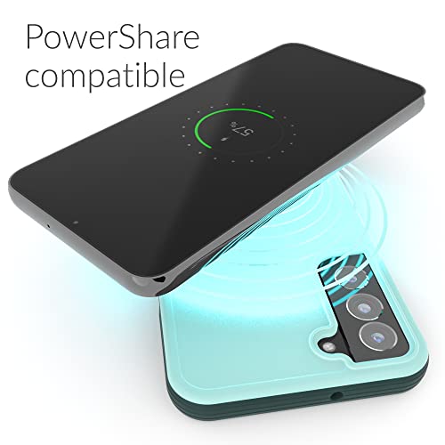 Crave for Galaxy S22 Plus Case, Shockproof Protection Dual Layer Case for Samsung Galaxy S22 Plus (6.6 inch) - Aqua - color: Aqua