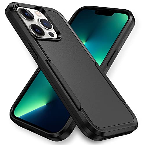 Designed for iPhone 13 Pro Case, Heavy Duty Protection Shockproof Dropproof Dustproof Anti-Scratch Phone Case Cover Protective Case, Black - size: for iPhone 13 Pro