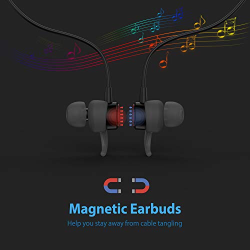Lightning Headphones Earphones Magnetic Earbuds in-Ear MFi Certified with Microphone Controller for Sports Workout Compatible with iPhone 14/13/12/11/Pro Max/Xr/Xs Max/X Black&Red