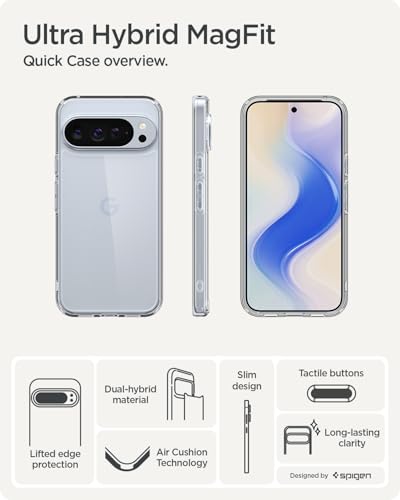 Spigen Ultra Hybrid for Pixel 10/Pro Case, Crystal Clear - color: Clear, size: Pixel 10/Pro