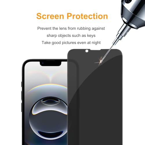 PEHAEL for iPhone 17e/16e/14/13/13 Pro Privacy Screen Protector | 3 Pack, Installation kits, Anti-Spy Private, Anti-Scratch, 9H Tempered Glass, Case Friendly, [6.1 inch]