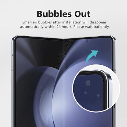 [3+3] for Samsung Galaxy Z Fold 4, Clear TPU+EPU Screen Protector [3 Pack Inside + 3 Pack Front] HD Clarity for Ultimate Protection, Scratch Self-Healing, Easy Installation with Alignment Jig - size: Galaxy Z Fold 4