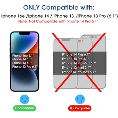 amFiIm OneTouch for iPhone 13/13 Pro/17e/16e/14 Screen Protector 6.1" - size: IPH14/13/13 Pro-6.1"