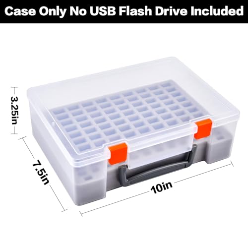 FULLCASE USB Flash Drive Case for SanDisk,for Samsung,for PNY,104-Slot - color: White