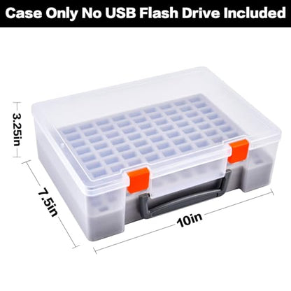 FULLCASE USB Flash Drive Case for SanDisk,for Samsung,for PNY,104-Slot - color: White