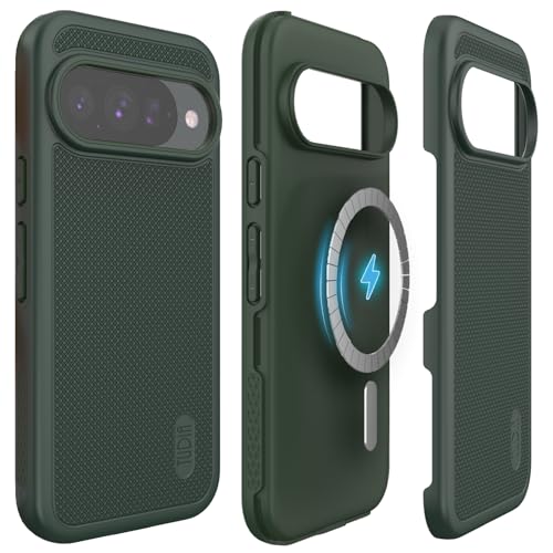 TUDIA MergeGrip [Compatible with Magsafe & Pixelsnap] Cases for Google Pixel 10 / Pixel 10 Pro Case 2025 – [Military Grade Drop Tested] Dual Layer Slim Shockproof Heavy Duty Protection - Pine Green - color: Pine Green, size: Pixelsnap 10 / 10 Pro