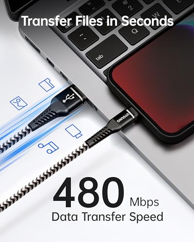 Short iPhone Charger [Apple MFi Certified] USB Lightning Cable 1FT, 3Pack - color: Black, size: 1FT, style: USB A to Lightning