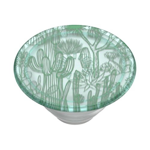 PopSockets Adhesive Phone Grip, Holder- PopPlant Cacti - color: Clear Cacti