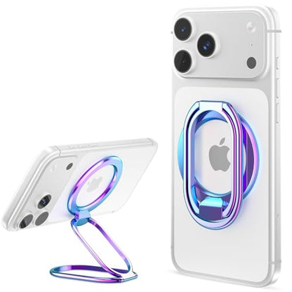 SUPERONE Mag Safe Phone Stand, Adjustable Magnetic Phone Grip & Kickstand - color: Colorful