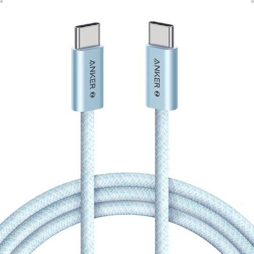 Anker Zolo USB C to USB C Cable, 240W Fast Charging Cable (6 ft, Blue) - color: Blue, size: 6ft