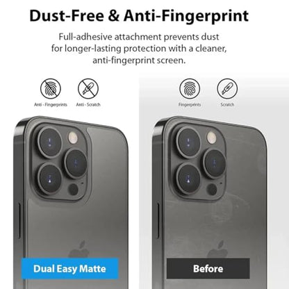 2pcs Back Soft Frosted Matte Hydrogel Film For iPhone 17 Pro (6.3 inch), Back Screen Protector (Not Tempered Glass)