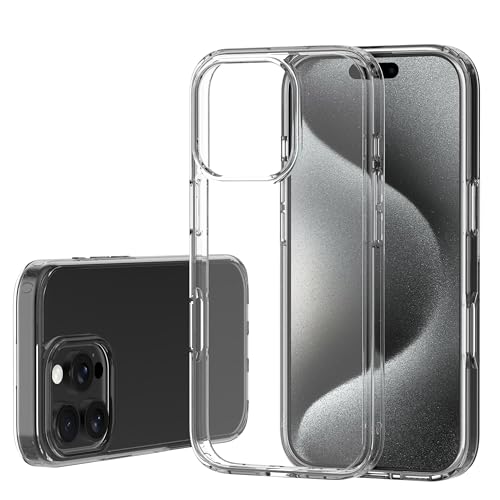 LUVVITT Clarity Clear Case for iPhone 16 Pro Max (2024) - Slim, Lightweight, Anti-Yellowing, Shock-Absorbing TPU with Raised Camera & Screen Protection - 6.9 Inch