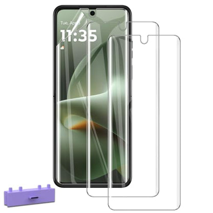 3-Pack Screen Protector for Motorola Moto Razr+ Plus 2026 Flexible TPU Film, HD Clear Bubble-Free Self-Healing, Support Fingerprint Unlock Protective Cover Film for Moto Razr Plus 2026 - size: Motorola Razr+ Plus 2026