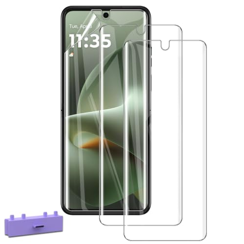 3-Pack Screen Protector for Motorola Moto Razr+ Plus 2026 Flexible TPU Film, HD Clear Bubble-Free Self-Healing, Support Fingerprint Unlock Protective Cover Film for Moto Razr Plus 2026 - size: Motorola Razr+ Plus 2026