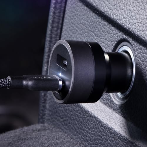 Mophie 42W Dual USB-C + USB-A Car Charger, Universal AUX Compatibility - style: USB-C & USB-A