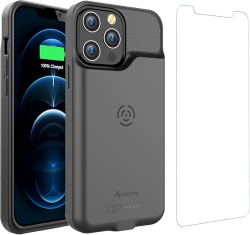 Alpatronix Battery Case for iPhone 14 Pro Max and iPhone 14 Plus (6.7 inch), Strong Slim Protective Extended Charging Cover with Wireless Charging, Apple Pay, CarPlay (BX14Pro Max) - Black - size: Apple iPhone 14 Pro Max/Plus