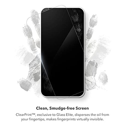 ZAGG Glass Elite Anti-Glare Screen Protector for Apple iPhone 13 mini, 5X Shatter Protection, Anti-Microbial Treatment, Anti-Fingerprint Technology, InvisibleShield, Easy to Install - size: iPhone 13 mini, style: Glass Elite Anti-Glare