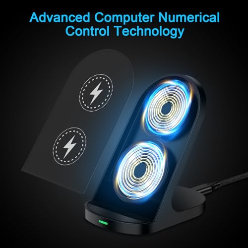 Wireless Charger Fast Charging Stand for Moto G Stylus 5G 2026/G Power 2025 - color: Black