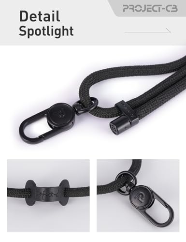 Cell Phone Lanyard 1,Phone Tether Tab 2,Phone Crossbody Strap,Lanyards for Around the Neck,Adjustable Phone Strap(Black-B) - color: Black-b