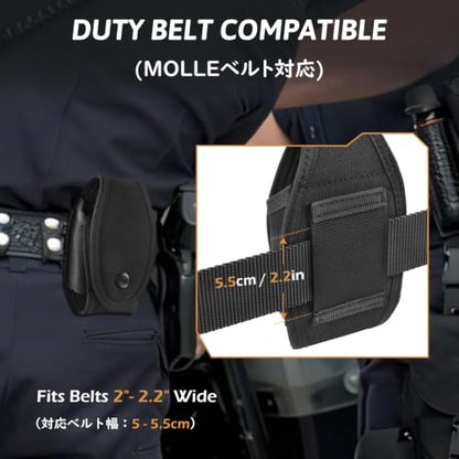 TRIWONDER Tactical Cigarette Pouch Molle Small Military Bag Battery Cigarette Case EDC Utility Card Holder Lighter Slot Mini Cigar Waist Pack - color: 02 Black - Button Style
