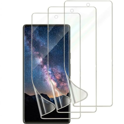 3 Pack for Google Pixel 8 Pro 5G Screen Protector [Not Glass], Anti-Scratch, Compatible Fingerprint, Full Adhesive Flexible Film for Google Pixel 8 Pro 5G - size: for Google Pixel 8 Pro 5G