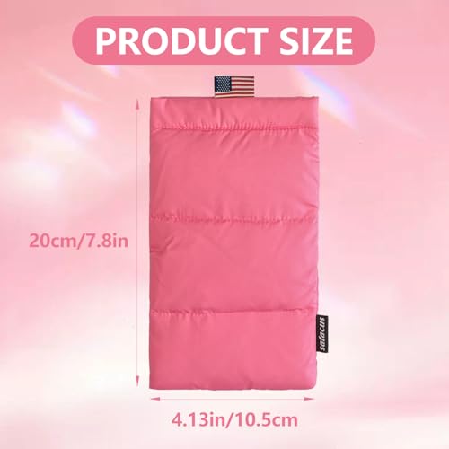 Thermal Phone Case Prevent OVERHEATING in The Sun, Cellphone Pouch for Camping Prevents Freezing, Extends Battery Life, Outdoor Warm Cover Bags for iPhone,Samsung Galaxy (Pink) - color: Pink