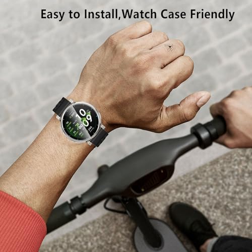 6-Pack Tempered Glass for Amazfit Active 3 Premium Watch Screen Protector, 9H HD Clear Anti-Scratch Tempered Glass Protection Film for Amazfit Active 3 Premium, Bubble Free Anti Scratch - size: Amazfit Active 3 Premium