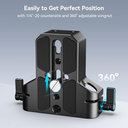 SMALLRIG Camera Baseplate with 15mm LWS Rod Rail Clamp - style: Base Plate