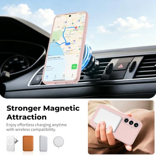 zapica Magnetic for Samsung Galaxy S26 FE Case/S25 FE Case, Pale Pink - color: Pale Pink, size: Samsung Galaxy S26 FE/S25 FE 6.7''