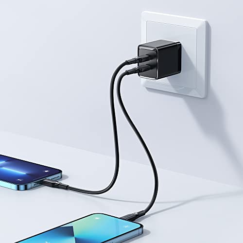 mcdodo 40W Dual USB C Charger Block Foldable USB-C Fast Charging Wall Charger Power Adapter for iPhone 16 15 Pro ProMax Plus,Galaxy,MacBook,iPad and More
