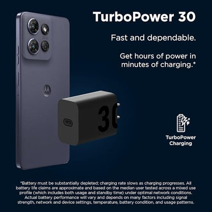 Motorola TurboPower 30 Charger with 1m USB-C to USB-C Cable - size: 30W