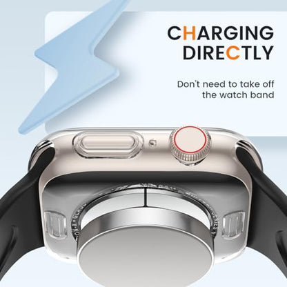 [2 Pack] Bumper Case for Apple Watch Series 11/10 42mm, Clear - color: Clear+Clear, size: 42 mm Series 11/10