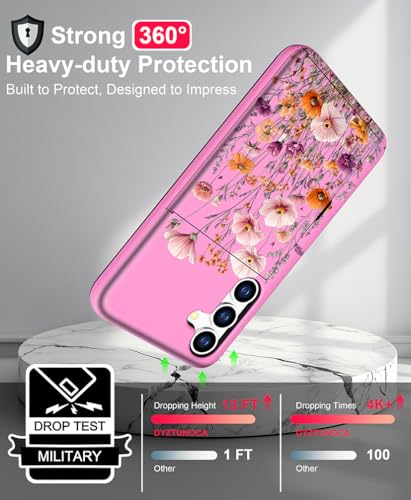 for Samsung Galaxy S24 / S25 Case - Pink Nice Flowers - color: Pink Nice Flowers