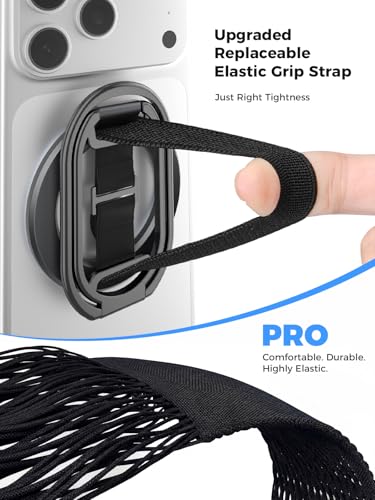 SUPERONE for Phone Grip Adjustment Finger Loop Strap, Elastic Finger Strap 5 PCS