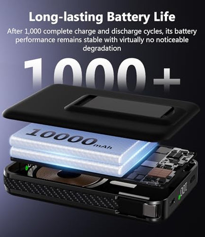 KU XIU Qi2.2 25W Solid-State 10000mAh Magnetic Power Bank for Magsafe