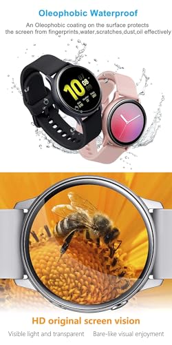 5Pcs Hydrogel Screen Protector for Samsung Galaxy Watch 6/5 / 4 44mm Smartwatch Soft HD Clear TPU Film Touch Sensitive, Self-Healing, Anti-Scratch, Ultra-Thin, Easy Installation