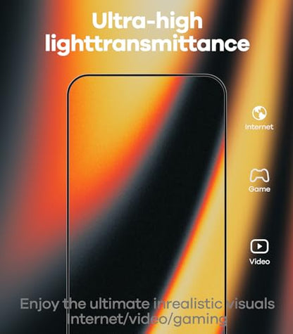 Aulumu AF01 iPhone 17/iPhone 16 Pro Screen Protector | Eco-Bubble-and-Dust-Free Box | Scratch & Smudge Resistant | HD Tempered Glass | Military Grade Shatterproof & Ultra Durable | Easy Installation - size: iPhone 16 Pro/iPhone 17