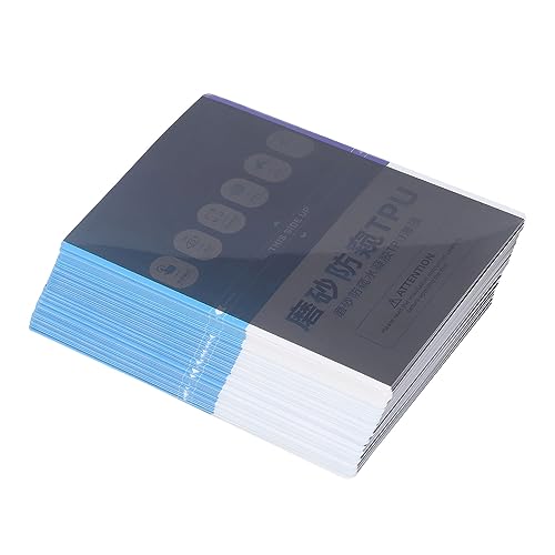 Cellphone Screen Protector Anti Peeping Frosted Hydrogel Film 50 Pcs Set Flexible TPU Anti Fingerprint Anti Sweat for Mobile Phone Watch IOS Earbuds Camera 180x110mm