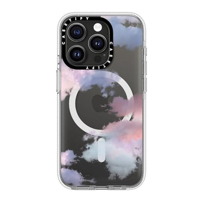 CASETiFY for iPhone 15 Pro Case - Impact Clear Compatible with MagSafe | Not Yellowing | 6.6 ft. 3X Military Grade Drop Protection | Clouds | Clear - color: Clouds, size: Iphone 15 Pro (6.1")