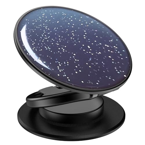 Phone Grip Holder, Phone Ring Holder Finger Kickstand, Adjustable Metal Cell Phone Rings Gripper Stand Work with Magnetic Car Mount for iPhone Samsung &Other Phones - Sky Blue - color: Sky Sparkle Blue