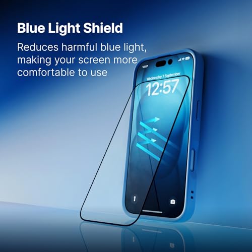 RhinoShield Phone Case for iPhone 17 | SolidX with Impact Screen Protector PRO - Reinforced Shock-Absorbing Protection with Military Grade Drop Protection - Ocean Blue