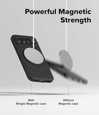 Ringke Onyx Designed for Google Pixel 10 Pro Case [Compatible with MagSafe and Pixelsnap] Oil & Dirt Resistant Enhanced Grip Non-Slip Texture Lightweight Cover - Magnetic Black - color: Magnetic Black, size: Pixel 10 Pro