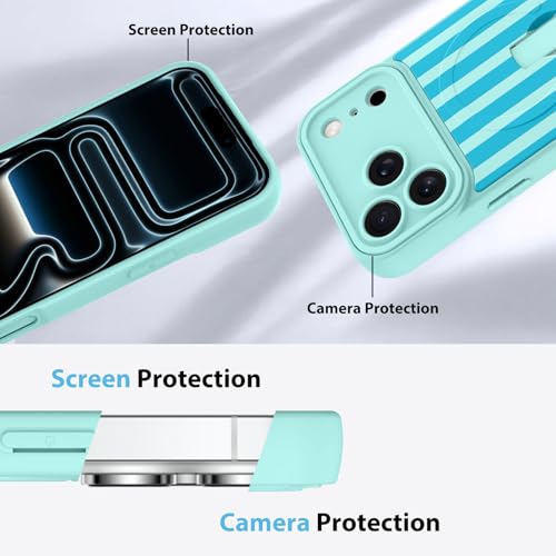 KANGHAR Compatible with iPhone 17 Pro Max Case Stripes -Blue - color: Blue-Stripes, size: iPhone 17 Pro Max