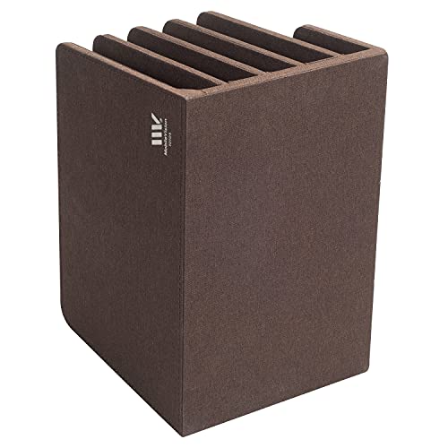 MobileVision Multi Device Stand & Organizer for Smartphones, Tablets and Laptops, Executive Dark Brown, 5 Slots - color: Dark Brown, 5 - Slot