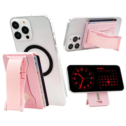 LOVEHANDLE Wallet for MagSafe + Kickstand - Light Pink - color: Pink