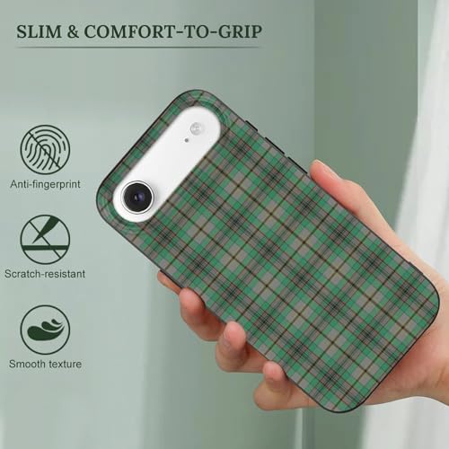 Scottish Clan Craig Tartan PlaidAnti-Yellowing Soft TPU Phone Case for iPhone 17, Shockproof and Scratch-Resistant Case - color: black-style-51