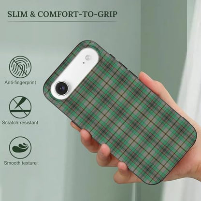 Scottish Clan Craig Tartan PlaidAnti-Yellowing Soft TPU Phone Case for iPhone 17, Shockproof and Scratch-Resistant Case - color: black-style-51