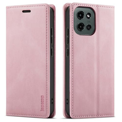 Moto G 5G 2025/5G 2026/Play 2026 Wallet Case with [RFID Blocking],Pink | Card Holder, Kickstand, Magnetic, Soft Leather Flip Case Wallet for Moto G 5G 2025/Moto G 5G 2026/Play 2026 - color: Pink, size: Moto G 5G 2025/2026 6.7"