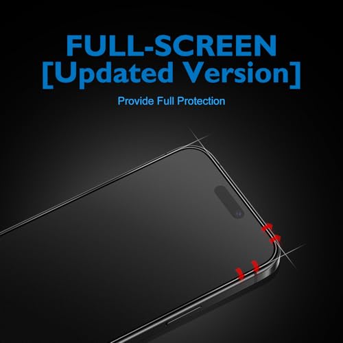 Mothca 2 Pack Matte Glass Full Coverage Screen Protector for iPhone 17 / iPhone 16 Pro 6.3-inch, Anti-Glare Anti-Fingerprint Black Edge Tempered Glass Film with Easy Installation Tool, Smooth as Silk - size: iPhone 16 Pro/17-6.3 Inch