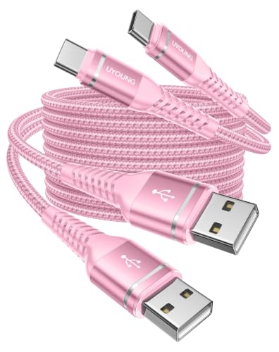 USB A to USB C Cable 3A Fast Charging 10FT, 2Pack USB to USBC Cable for - color: Pink, size: 10FT, style: 60W USB A to USB C